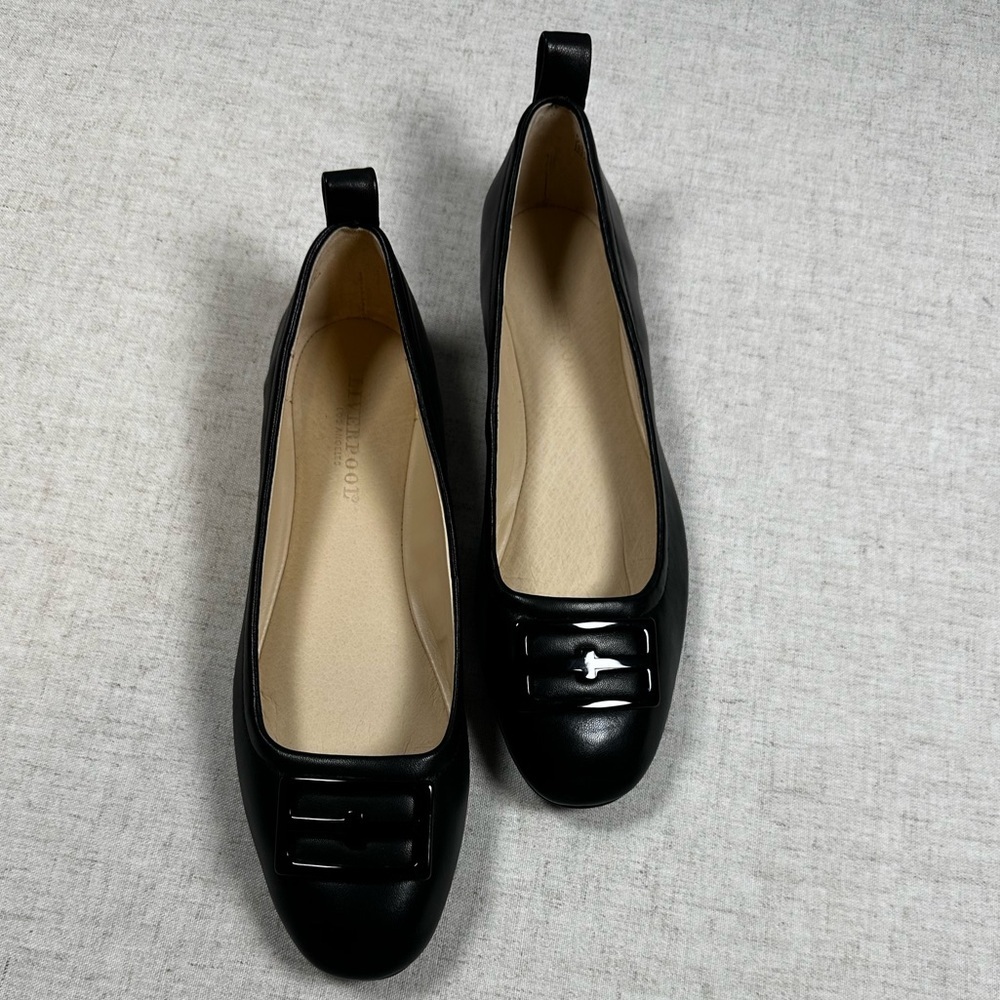 Liverpool Ballet Flat Black Leather Size 7.5